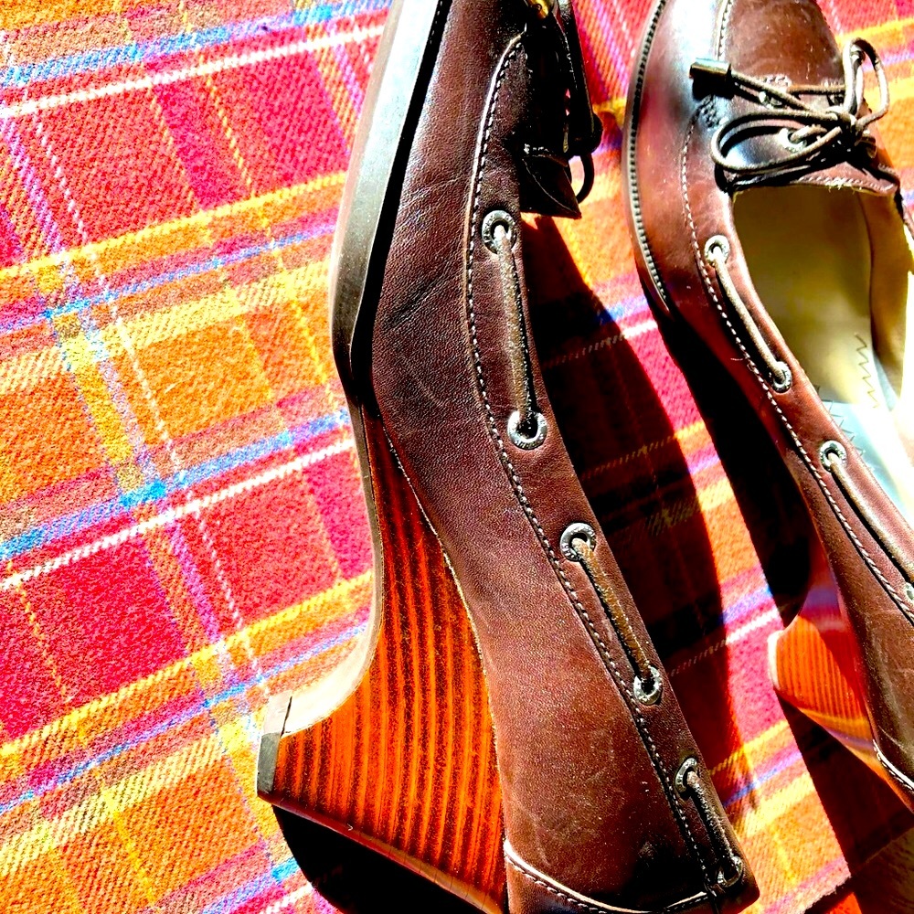 Sperry Leather Wedge dress shoes size 9 - Picture 5 of 5